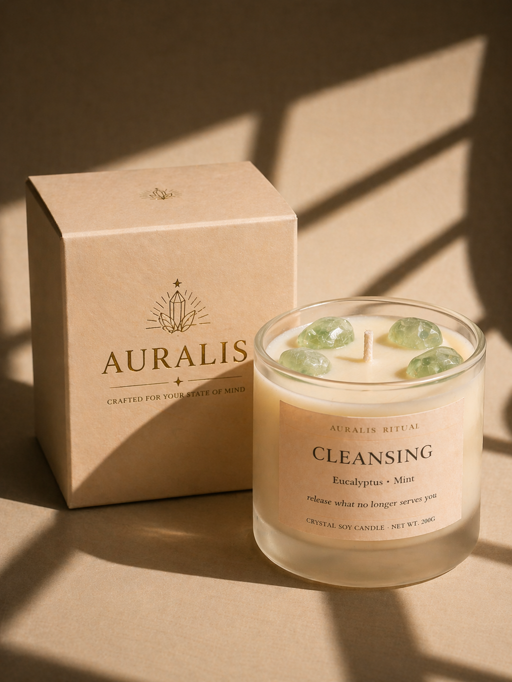 Cleansing — Clear Quartz Candle