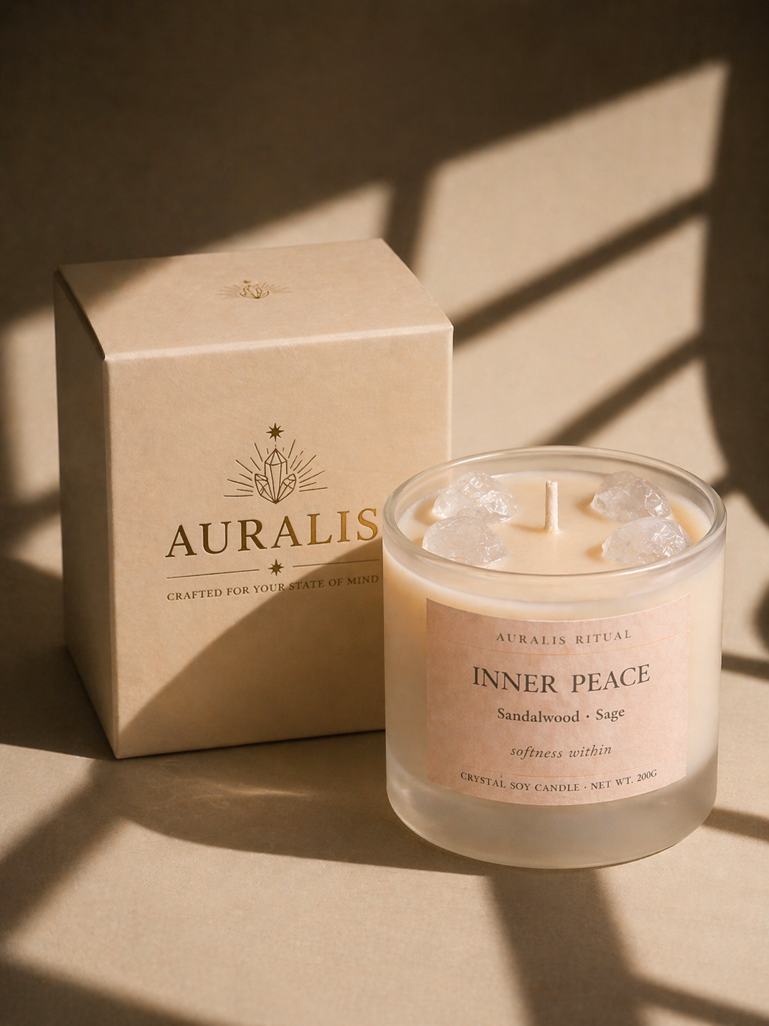 Inner Peace — Moonstone Candle